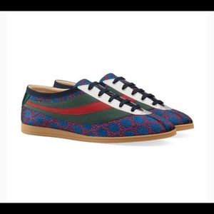 Gucci Size US 9.5 Men's Leather Falacer Sneakers